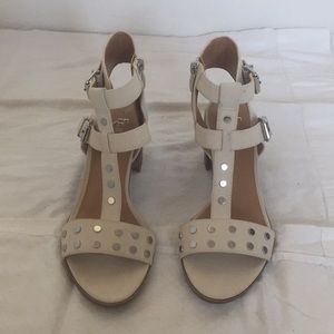 Franco Sarto bone sandals with decorative studs